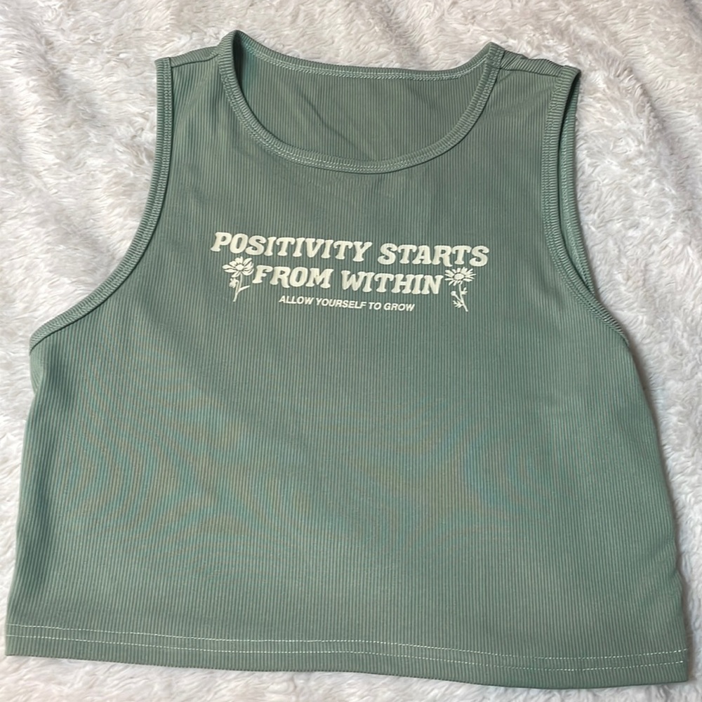Green tank top